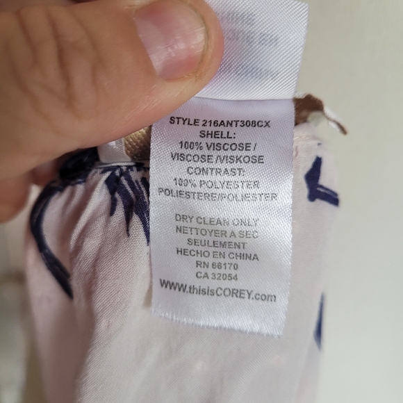 Anthropologie Wild Flamingo Top by Corey Lynn Calter Sz S - Picture 5 of 5